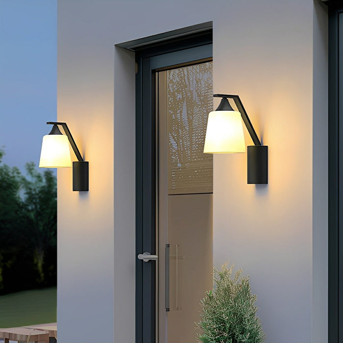 Waterproof Modern Bell LED Wall Sconce, IP65 Outdoor Porch/Patio/Yard Light, Warm White 3000K
