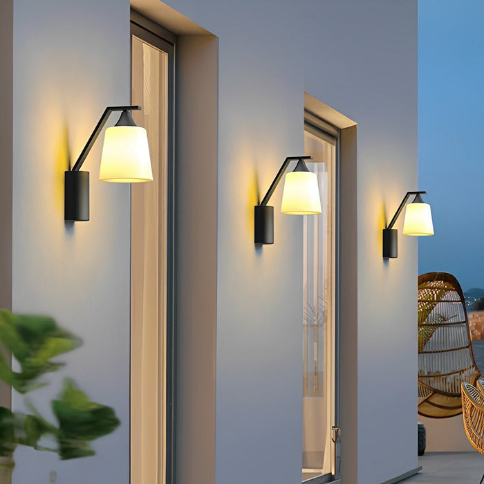 Waterproof Modern Bell LED Wall Sconce, IP65 Outdoor Porch/Patio/Yard Light, Warm White 3000K