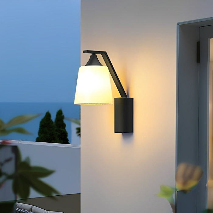 Waterproof Modern Bell LED Wall Sconce, IP65 Outdoor Porch/Patio/Yard Light, Warm White 3000K