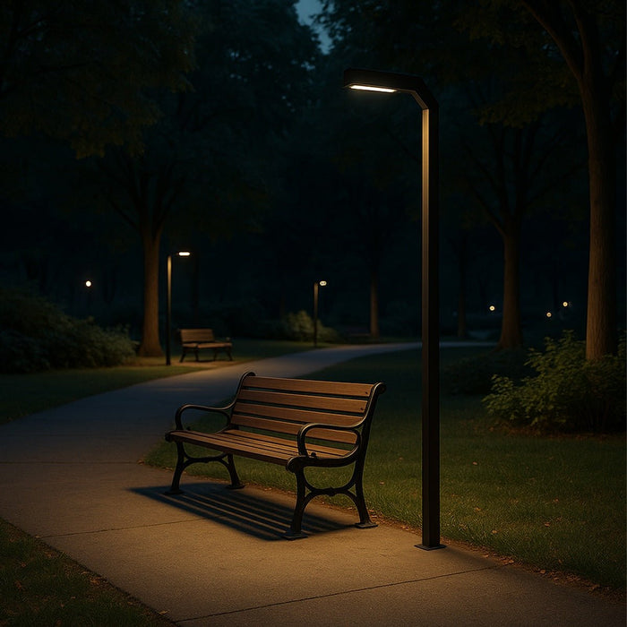 Modern Minimalist LED Column Post Light, Waterproof IP65, Die-casting Aluminum, Pathway/Garden/Entryway Lighting