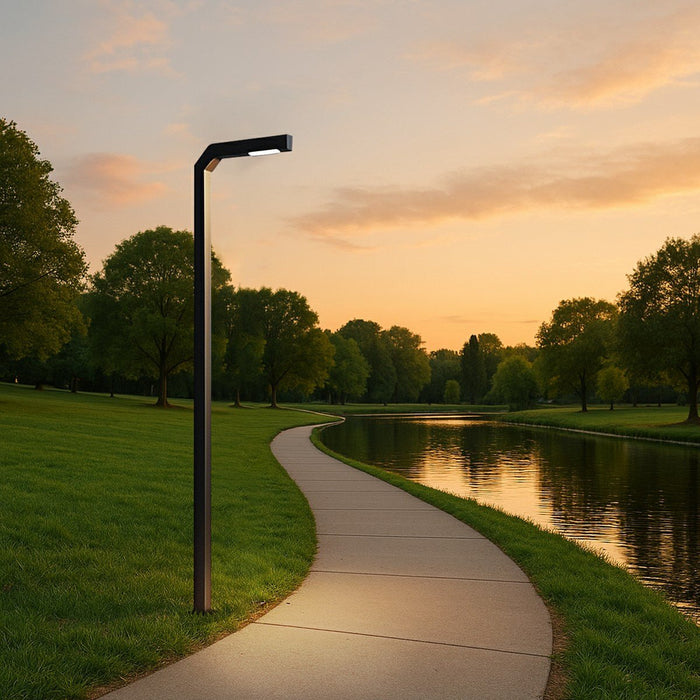 Modern Minimalist LED Column Post Light, Waterproof IP65, Die-casting Aluminum, Pathway/Garden/Entryway Lighting