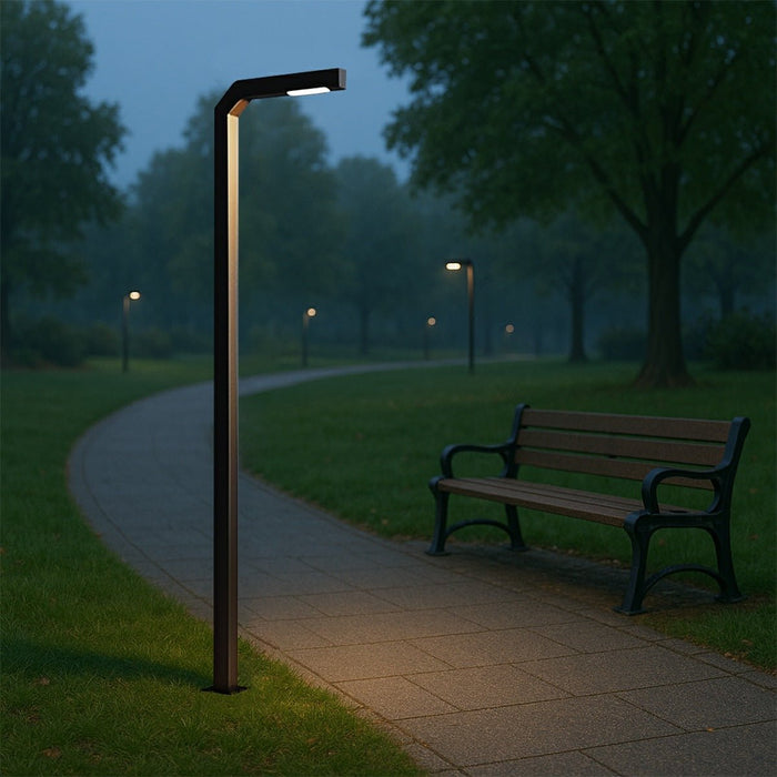 Modern Minimalist LED Column Post Light, Waterproof IP65, Die-casting Aluminum, Pathway/Garden/Entryway Lighting