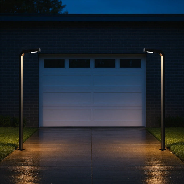 Modern Minimalist LED Column Post Light, Waterproof IP65, Die-casting Aluminum, Pathway/Garden/Entryway Lighting