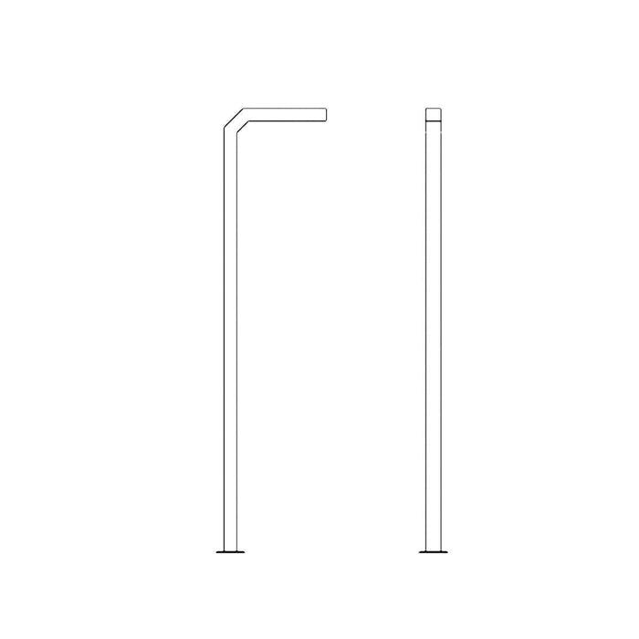Modern Minimalist LED Column Post Light, Waterproof IP65, Die-casting Aluminum, Pathway/Garden/Entryway Lighting