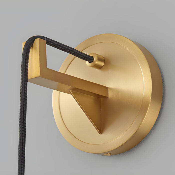 Crystal Modern Wall Sconce, Bedroom Accent Lighting, Brass LED 3000K