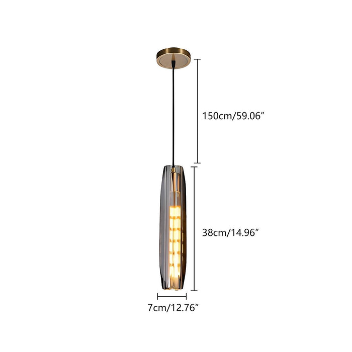 Luxury K9 Crystal Pendant Light, Modern Brass LED Chandelier for Dining Room/Kitchen/Bedroom, Adjustable Hanging Lamp