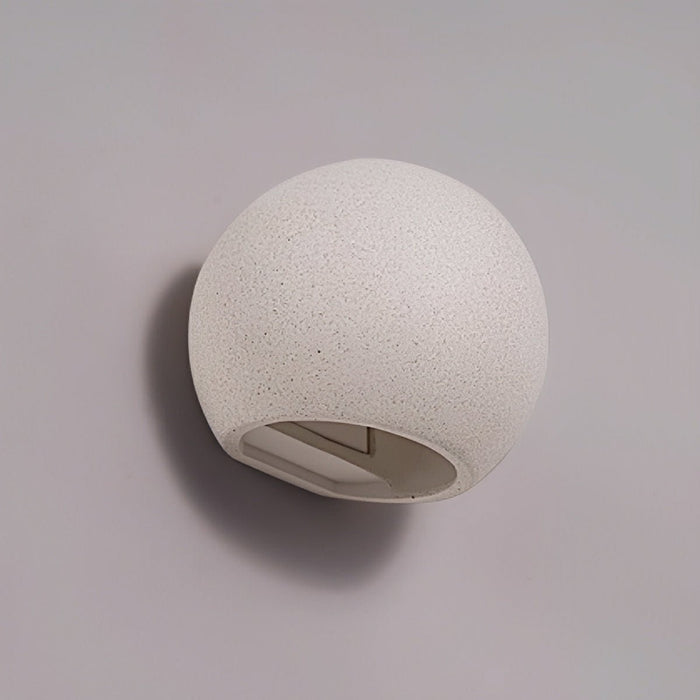 Architectural Cement Dome Up Down LED Wall Sconce, 3 Color Modes, Indoor/Bedroom/Living Room
