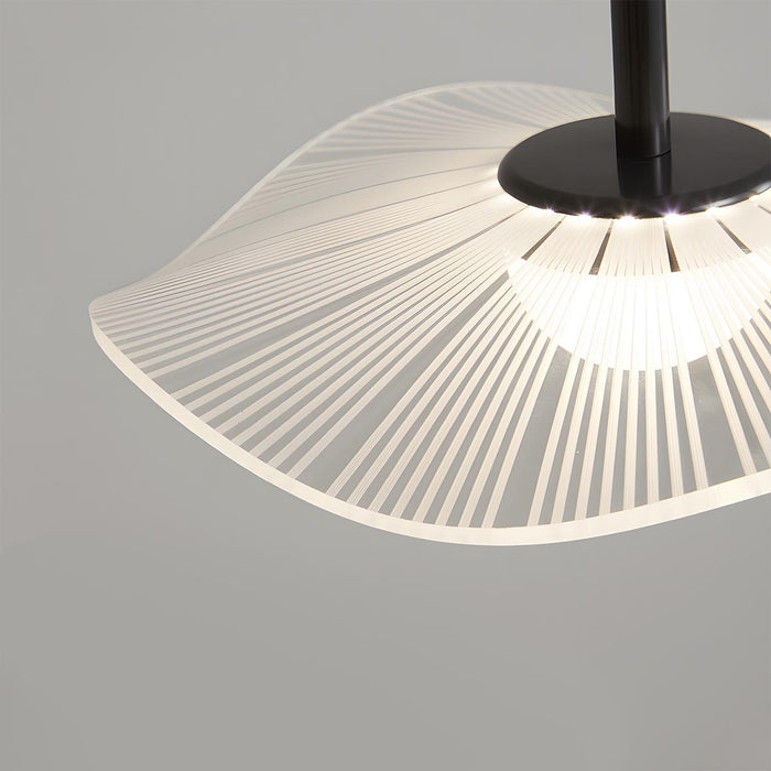 Copper Lotus Leaf LED Pendant Light, Modern Minimalist, Dining Room/Bedroom/Bar