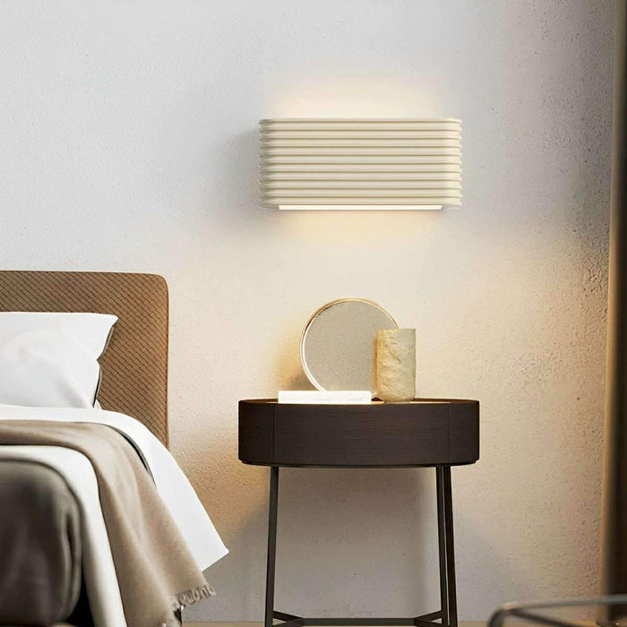 Modern Cream Style LED Wall Sconce, Indoor Accent Lighting, 3 Color Modes, Adjustable Angle for Bedroom/Living Room
