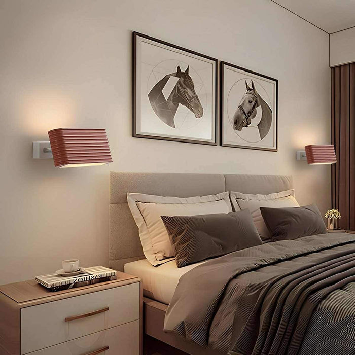 Modern Cream Style LED Wall Sconce, Indoor Accent Lighting, 3 Color Modes, Adjustable Angle for Bedroom/Living Room