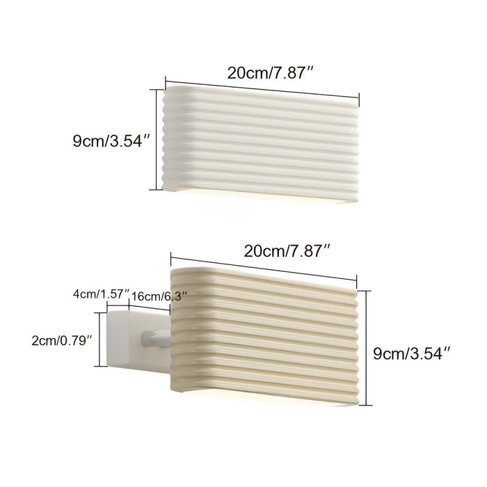 Modern Cream Style LED Wall Sconce, Indoor Accent Lighting, 3 Color Modes, Adjustable Angle for Bedroom/Living Room