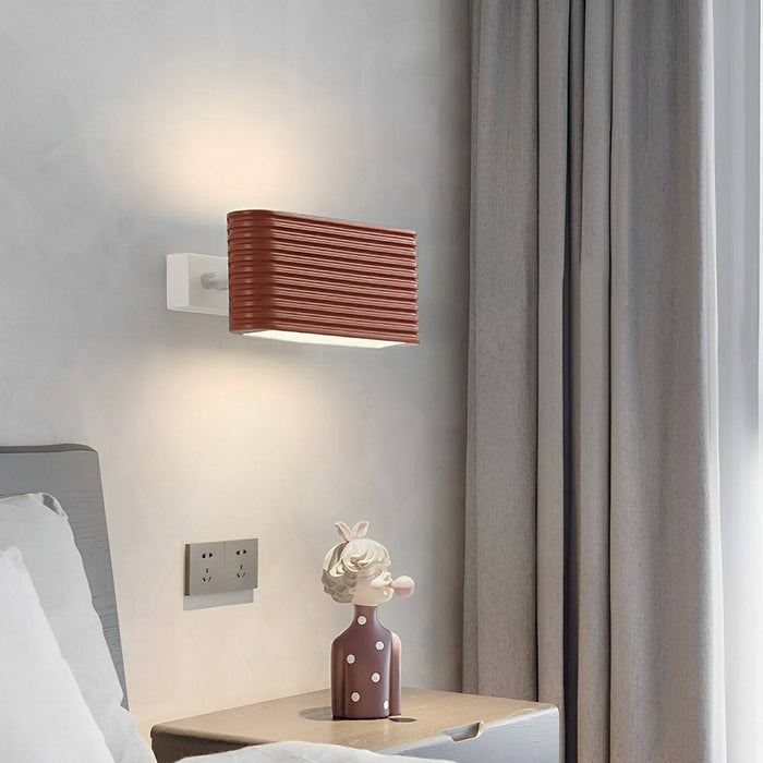 Modern Cream Style LED Wall Sconce, Indoor Accent Lighting, 3 Color Modes, Adjustable Angle for Bedroom/Living Room