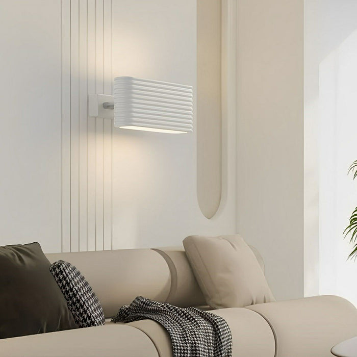 Modern Cream Style LED Wall Sconce, Indoor Accent Lighting, 3 Color Modes, Adjustable Angle for Bedroom/Living Room