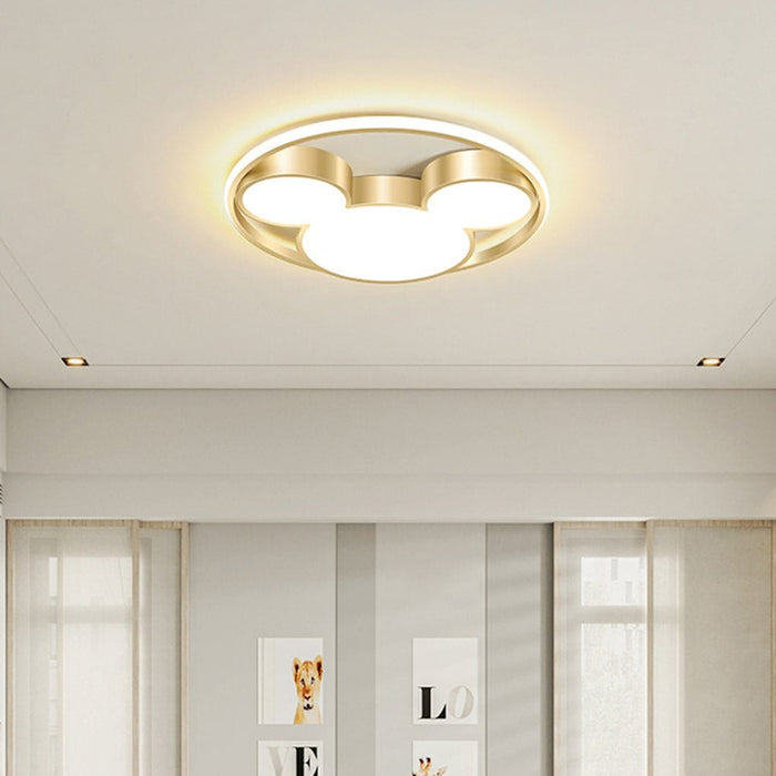 Modern Creative Cartoon Three Tone Light LED Energy Saving Ceiling Lamps