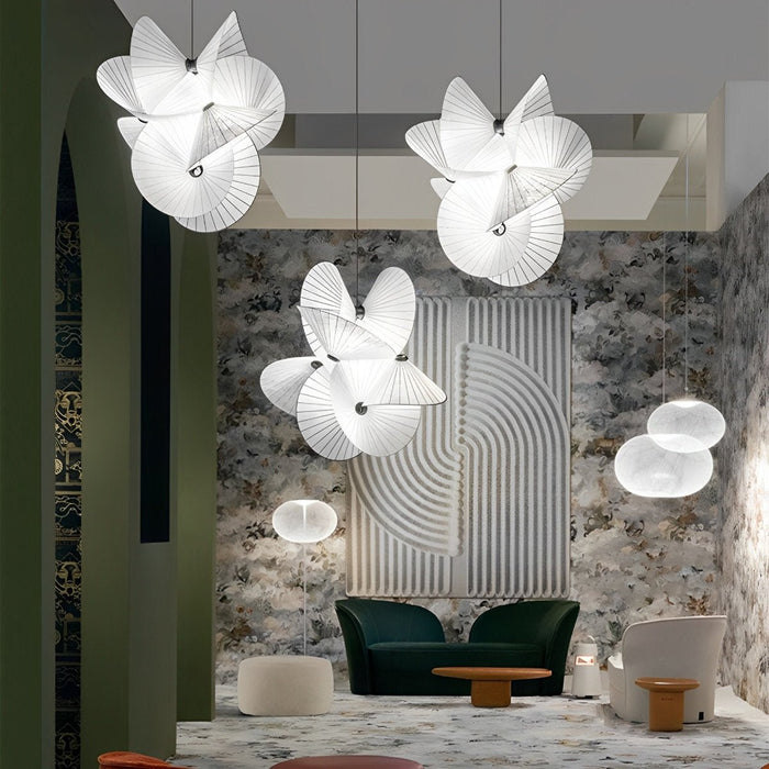 Modern Minimalist Chandelier, Umbrella Art Design, LED Pendant Light for Dining Room/Living Room