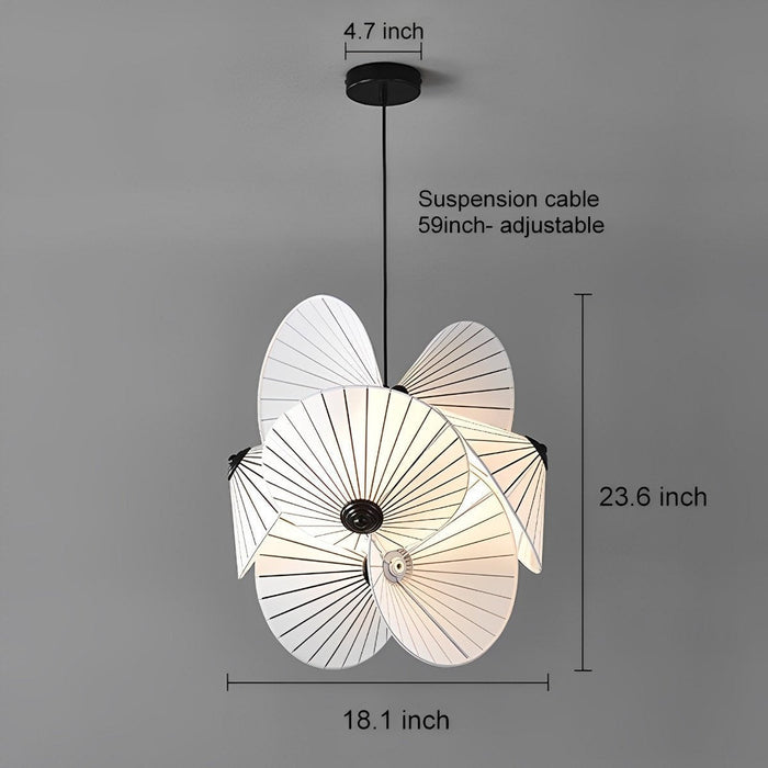 Modern Minimalist Chandelier, Umbrella Art Design, LED Pendant Light for Dining Room/Living Room