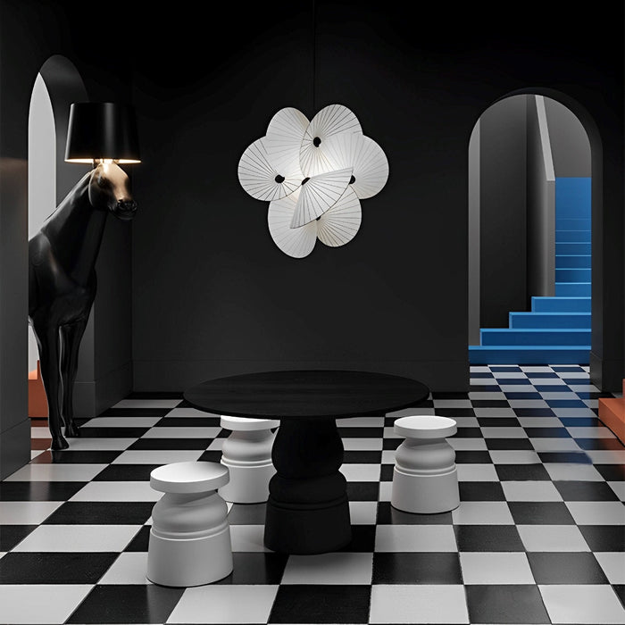 Modern Minimalist Chandelier, Umbrella Art Design, LED Pendant Light for Dining Room/Living Room