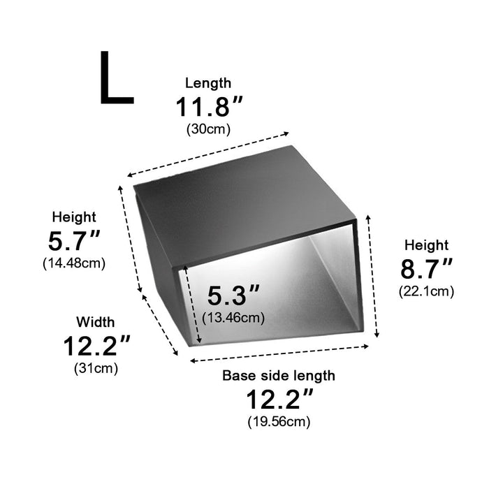 Solar LED Outdoor Post Light, Modern Cube Design, Dusk to Dawn for Garden/Pathway/Patio