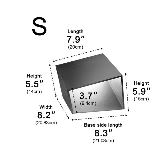 Solar LED Outdoor Post Light, Modern Cube Design, Dusk to Dawn for Garden/Pathway/Patio