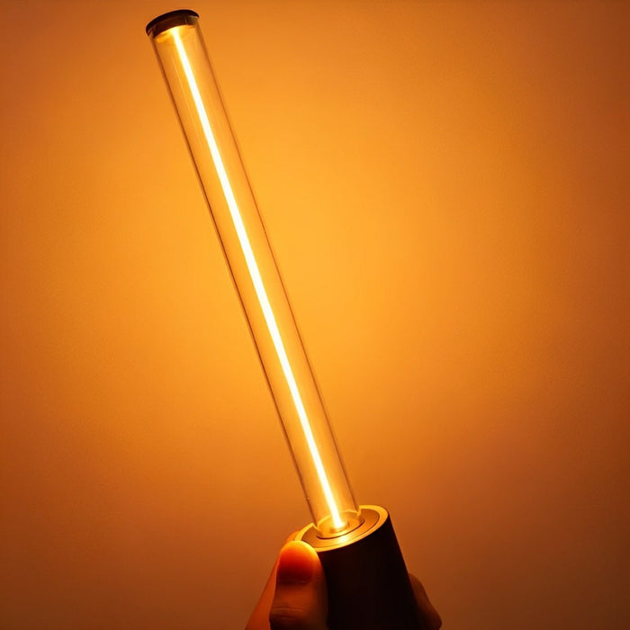 Dimmable LED Table Lamp, Portable Ambient Light, Modern Cylinder, USB-C Rechargeable, Bedside/Dining
