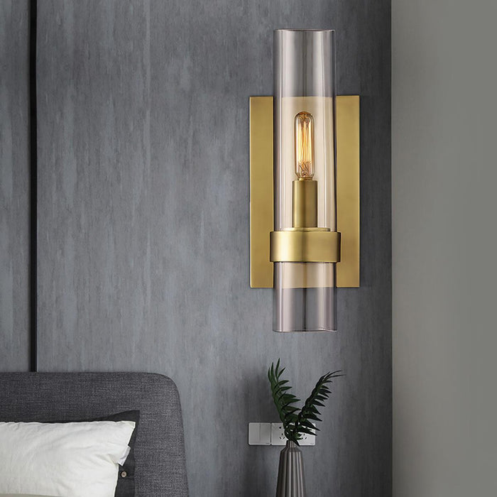 Modern Cylinder Indoor Wall Sconce, Industrial LED Light for Bedroom/Living Room/Hallway