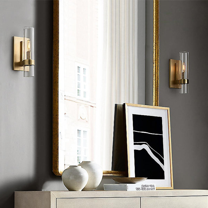 Modern Cylinder Indoor Wall Sconce, Industrial LED Light for Bedroom/Living Room/Hallway