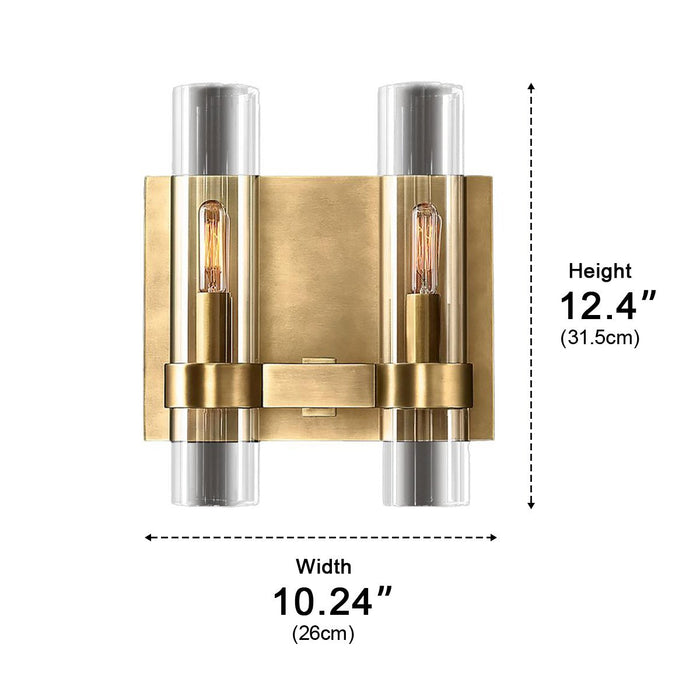 Modern Cylinder Indoor Wall Sconce, Industrial LED Light for Bedroom/Living Room/Hallway