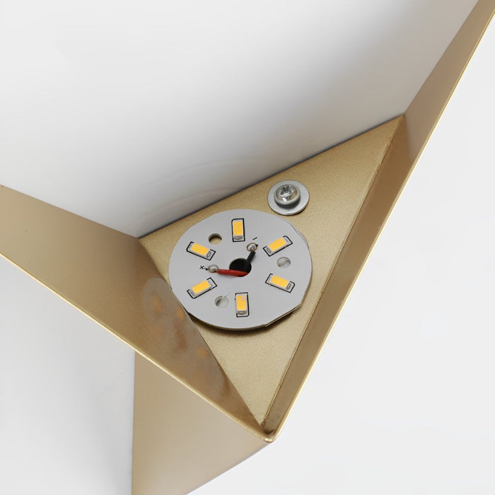 Modern Geometric LED Wall Sconce, Minimalist Indoor Accent Lighting for Living Room/Bedroom/Hallway