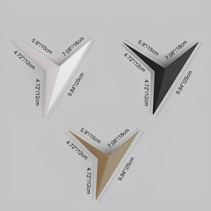 Modern Geometric LED Wall Sconce, Minimalist Indoor Accent Lighting for Living Room/Bedroom/Hallway