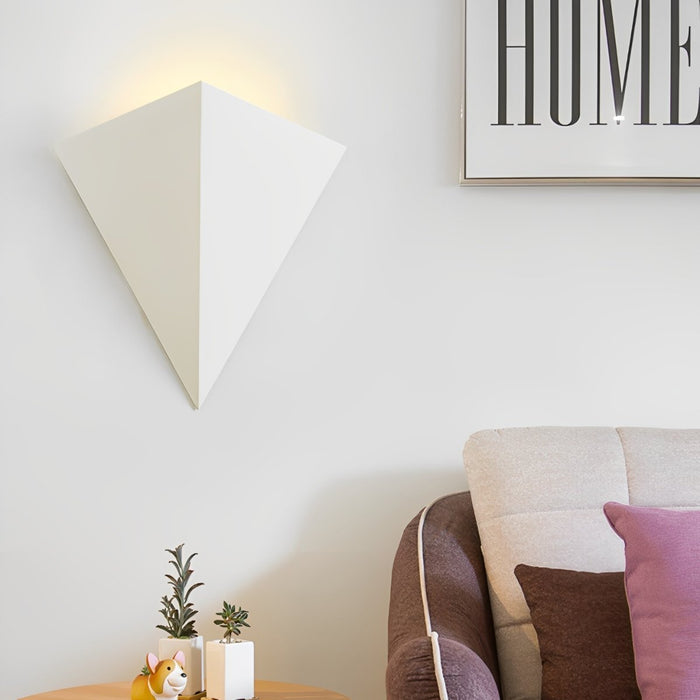 Modern Geometric LED Wall Sconce, Minimalist Indoor Accent Lighting for Living Room/Bedroom/Hallway