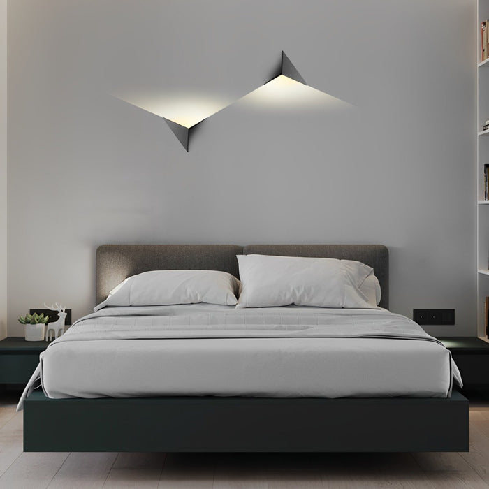 Modern Geometric LED Wall Sconce, Minimalist Indoor Accent Lighting for Living Room/Bedroom/Hallway