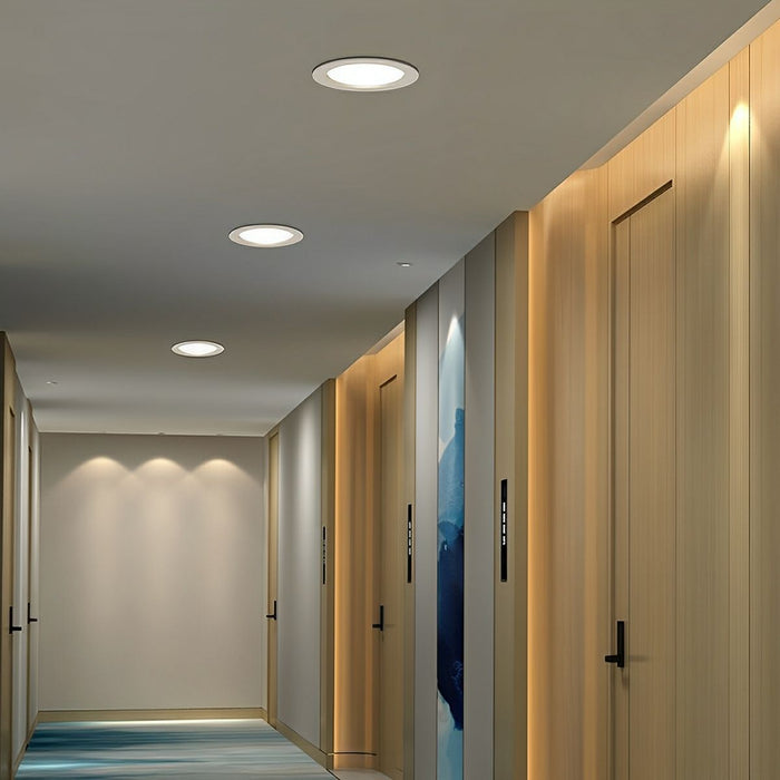 Human Body Sensor LED Recessed Ceiling Light, Motion Activated, Ultra-Slim Flush Mount for Hallway/Bedroom/Living Room