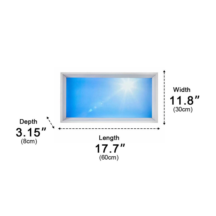 Modern LED Ceiling Light, Dimmable Sky Effect, Flush Mount, Low Profile for Living Room/Bedroom/Kitchen