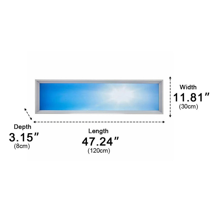 Modern LED Ceiling Light, Dimmable Sky Effect, Flush Mount, Low Profile for Living Room/Bedroom/Kitchen