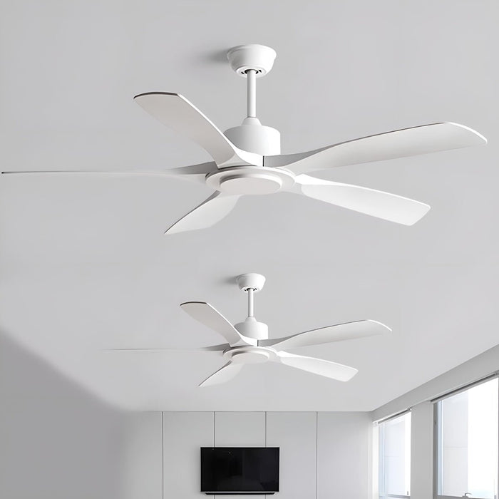 DC Motor 6-Speed Reverse Ceiling Fan, Modern Industrial Design, Quiet Operation for Living Room/Bedroom