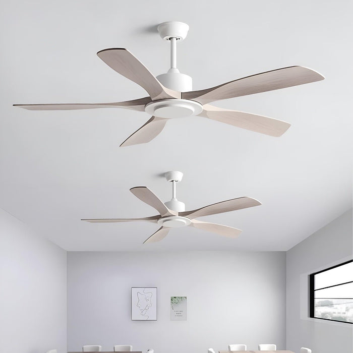 DC Motor 6-Speed Reverse Ceiling Fan, Modern Industrial Design, Quiet Operation for Living Room/Bedroom