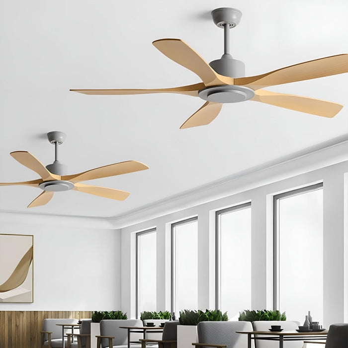 DC Motor 6-Speed Reverse Ceiling Fan, Modern Industrial Design, Quiet Operation for Living Room/Bedroom