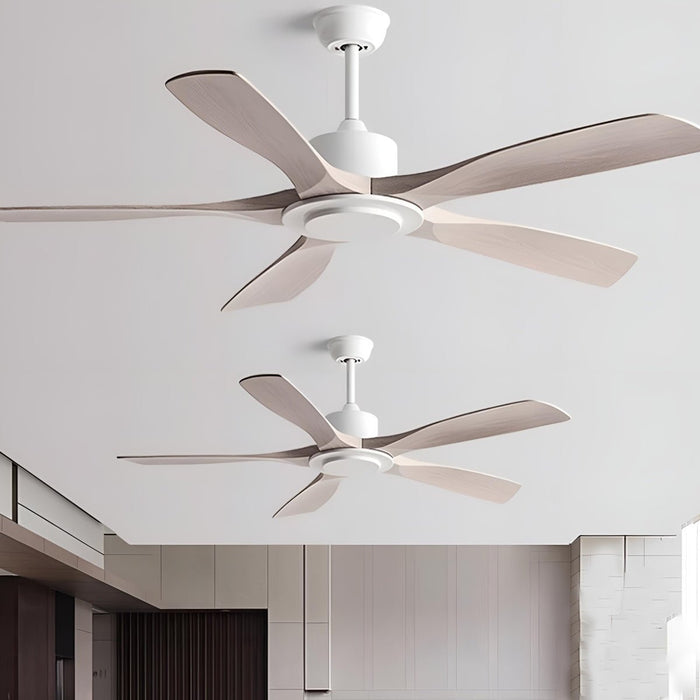 DC Motor 6-Speed Reverse Ceiling Fan, Modern Industrial Design, Quiet Operation for Living Room/Bedroom