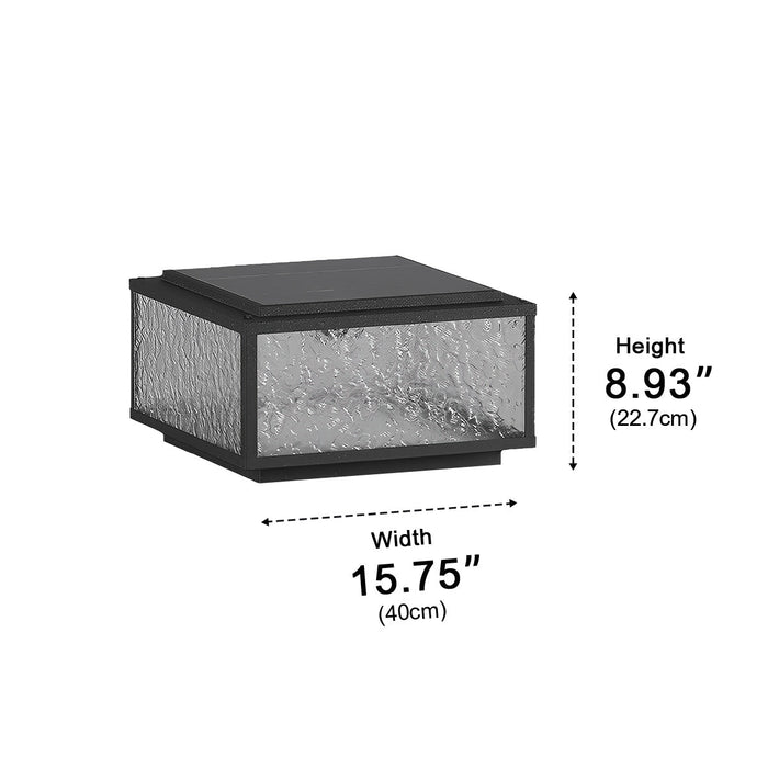 Modern Outdoor Solar Fence Post Light - Waterproof LED Deck and Patio Lighting