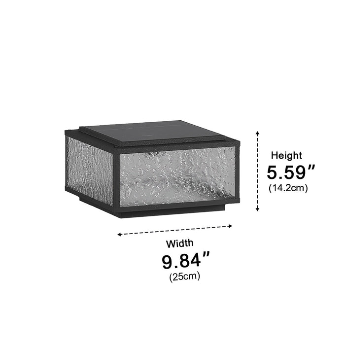 Modern Outdoor Solar Fence Post Light - Waterproof LED Deck and Patio Lighting