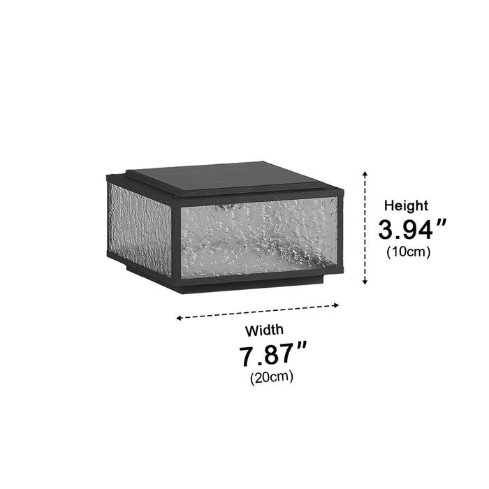 Modern Outdoor Solar Fence Post Light - Waterproof LED Deck and Patio Lighting