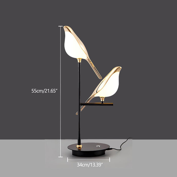 Magpie Bird LED Desk Lamp - Modern Luxury Indoor Lighting, Artistic Table Light