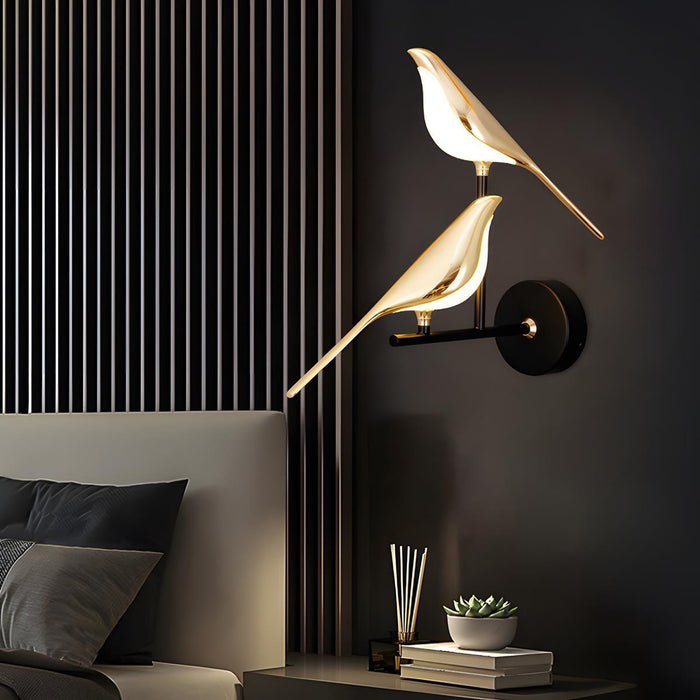 Magpie Bird LED Indoor Wall Sconce - Modern Luxury Design, Artistic Lighting Fixture