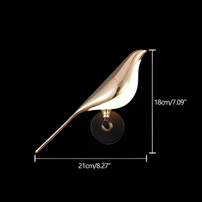 Magpie Bird LED Indoor Wall Sconce - Modern Luxury Design, Artistic Lighting Fixture