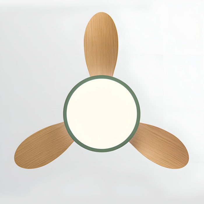Modern Minimalist Ceiling Fan Light - 15.7 Inch Lampshade, 6-Speed Reversible Airflow