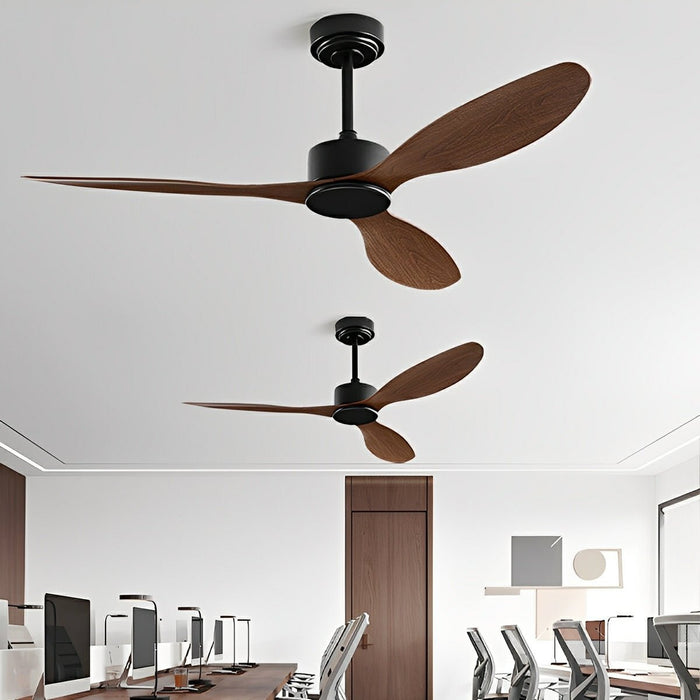 DC Motor Ceiling Fan, 3-Blade Modern Minimalist, 6-Speed Reversible Airflow for Living Room/Bedroom