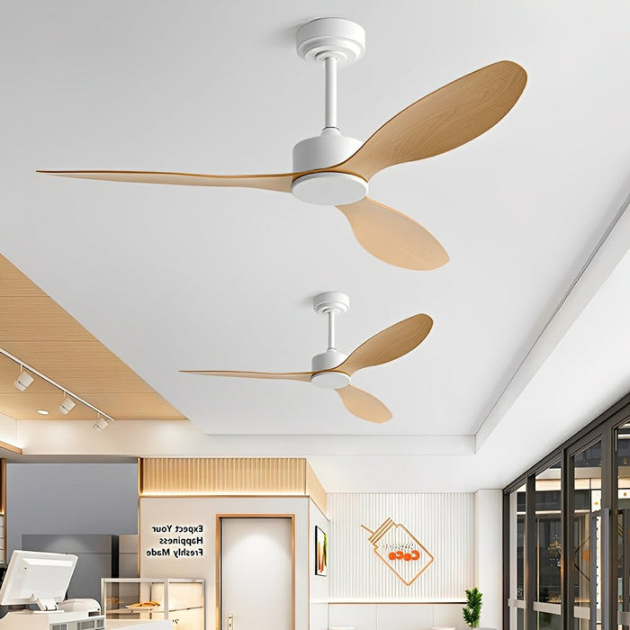 DC Motor Ceiling Fan, 3-Blade Modern Minimalist, 6-Speed Reversible Airflow for Living Room/Bedroom