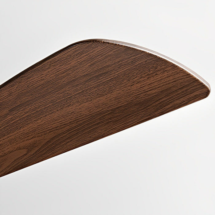 DC Motor Ceiling Fan, Reversible LED Light, Modern Minimalist, 6-Speed, Quiet Wood Blades for Bedroom/Living Room