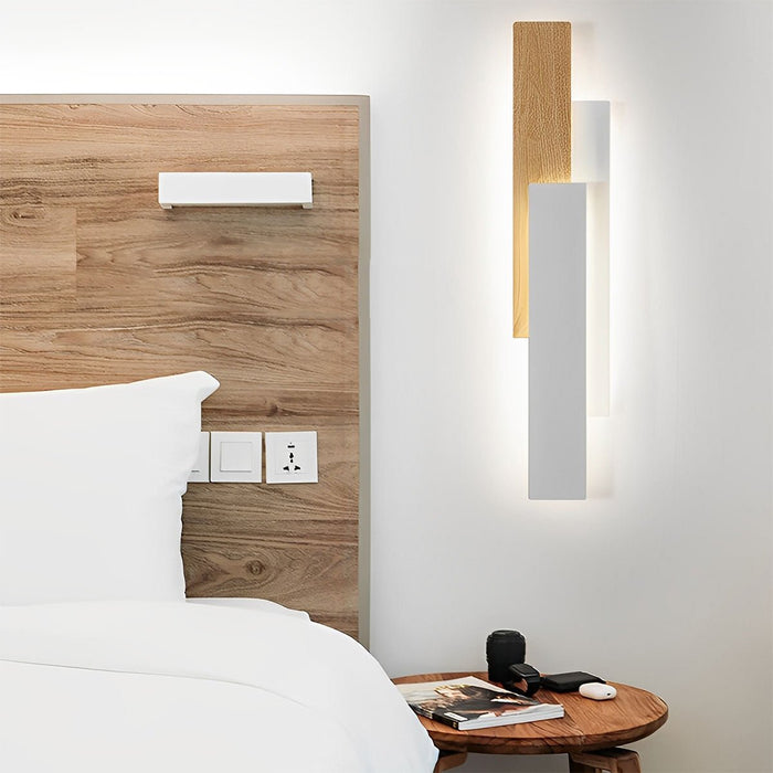 Modern Minimalist 3-Tiered Rectangular LED Indoor Wall Sconce - Contemporary Lighting Fixture, Ambient Home Decor