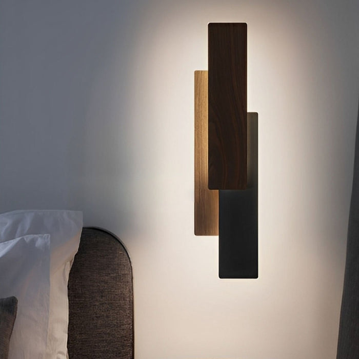 Modern Minimalist 3-Tiered Rectangular LED Indoor Wall Sconce - Contemporary Lighting Fixture, Ambient Home Decor